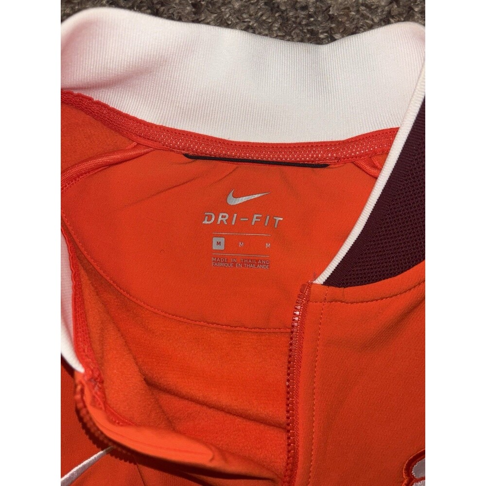 Men’s Nike Dri-fit Clemson University Quarter Zip Poly-Spandex Blend Size Medium - Picture 2 of 4